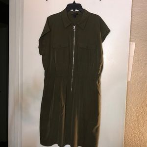 Express Army Green dress